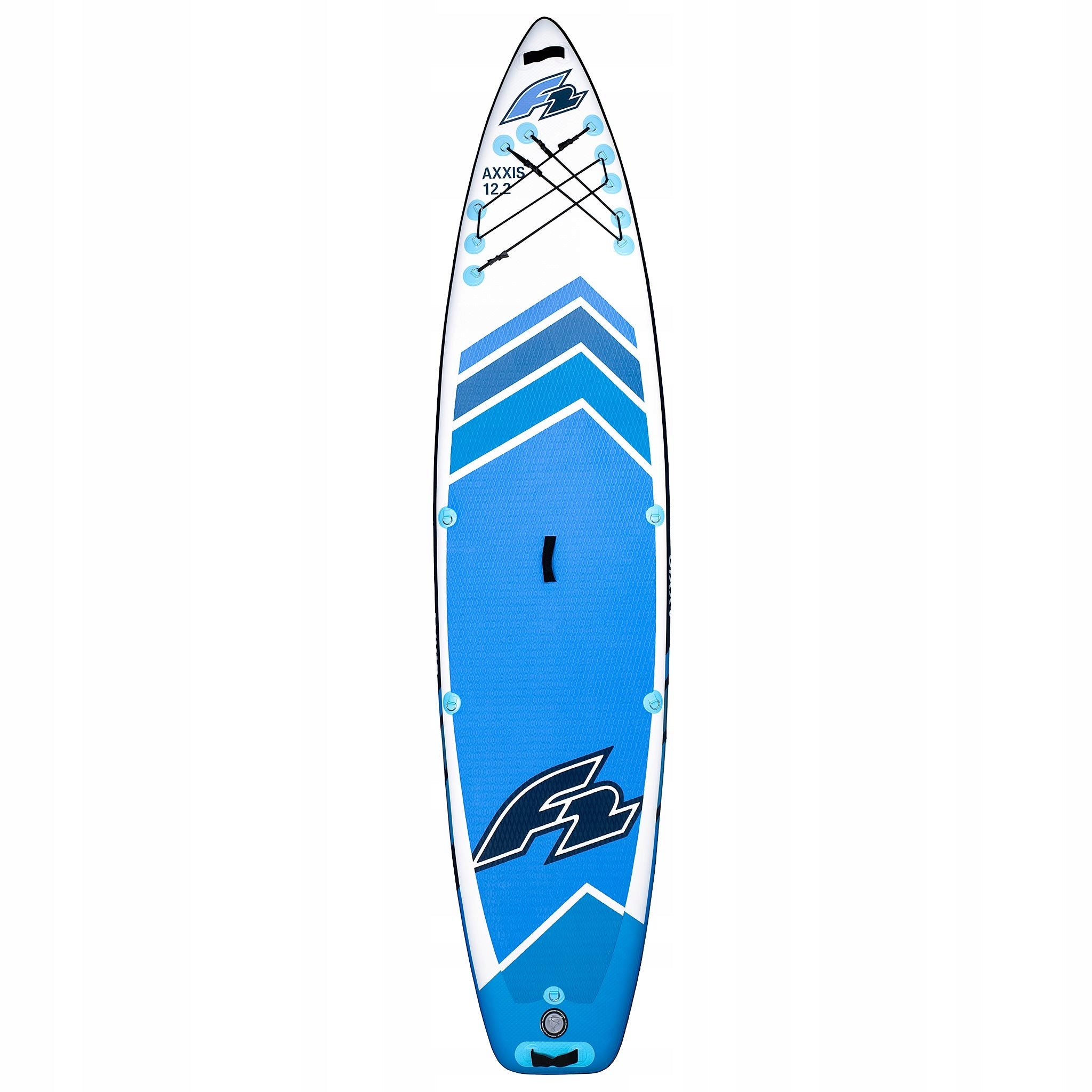SUP Pumped Board F2 Axxis 12'2" Light Blue Combo Paddle 2in1 Seat Brand F2