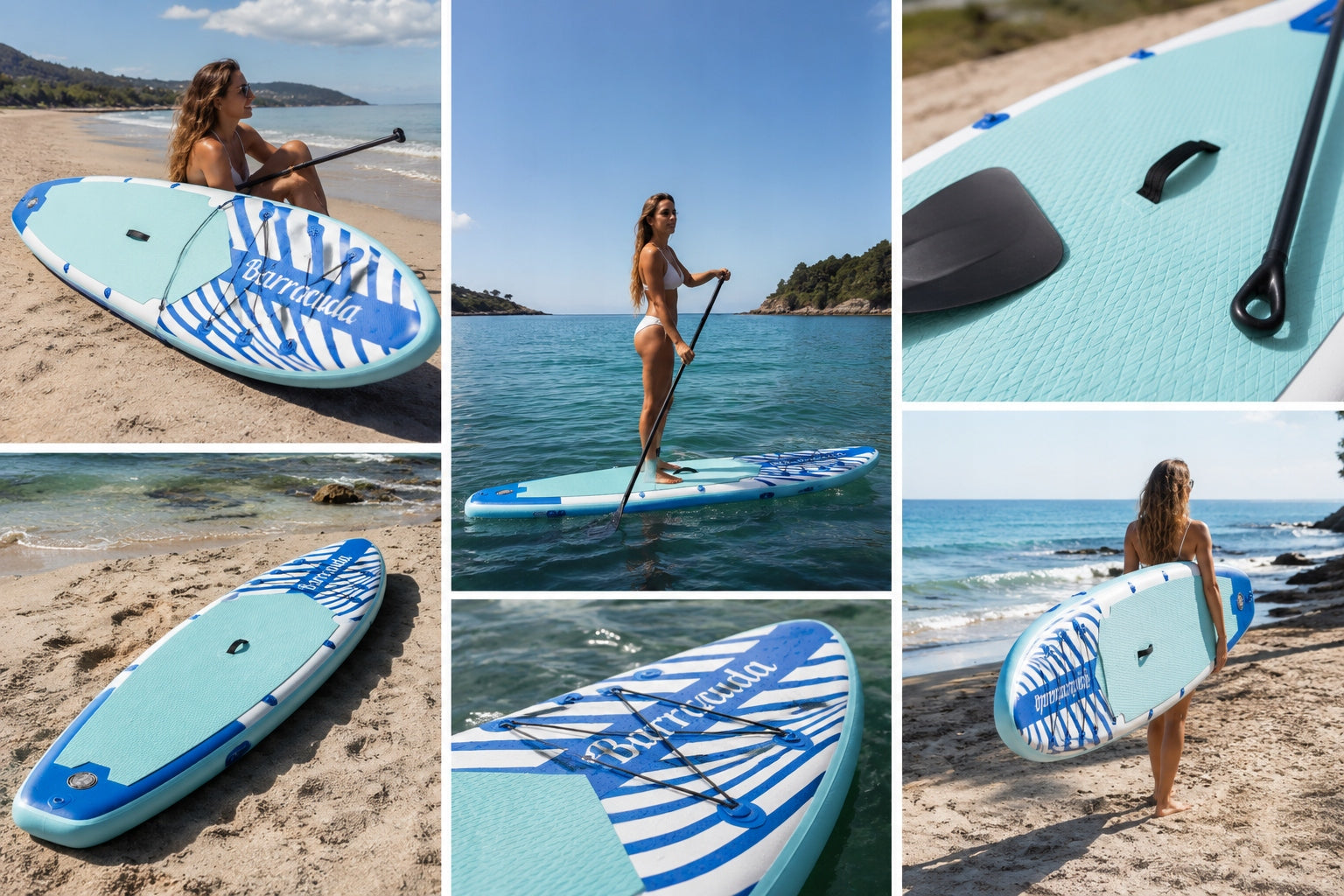SUP Pumped board Barracuda 350cm 11'6'' set backpack pump paddle Manufacturer code SUP 35.10
