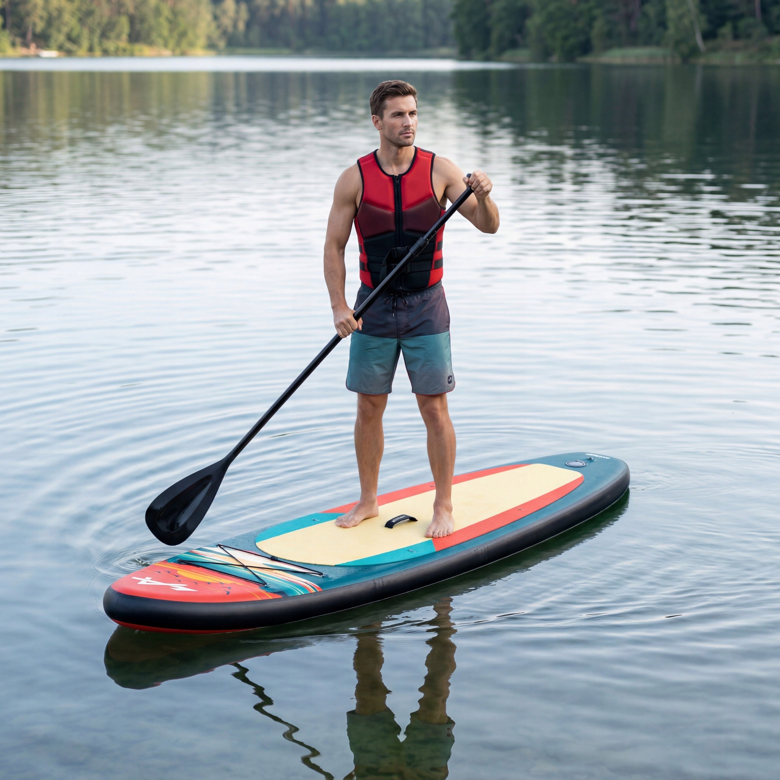 SUP Stand Up Paddle Board ATHLER Pumped for Swimming 11'6" 350cm Paddle Packaging status original