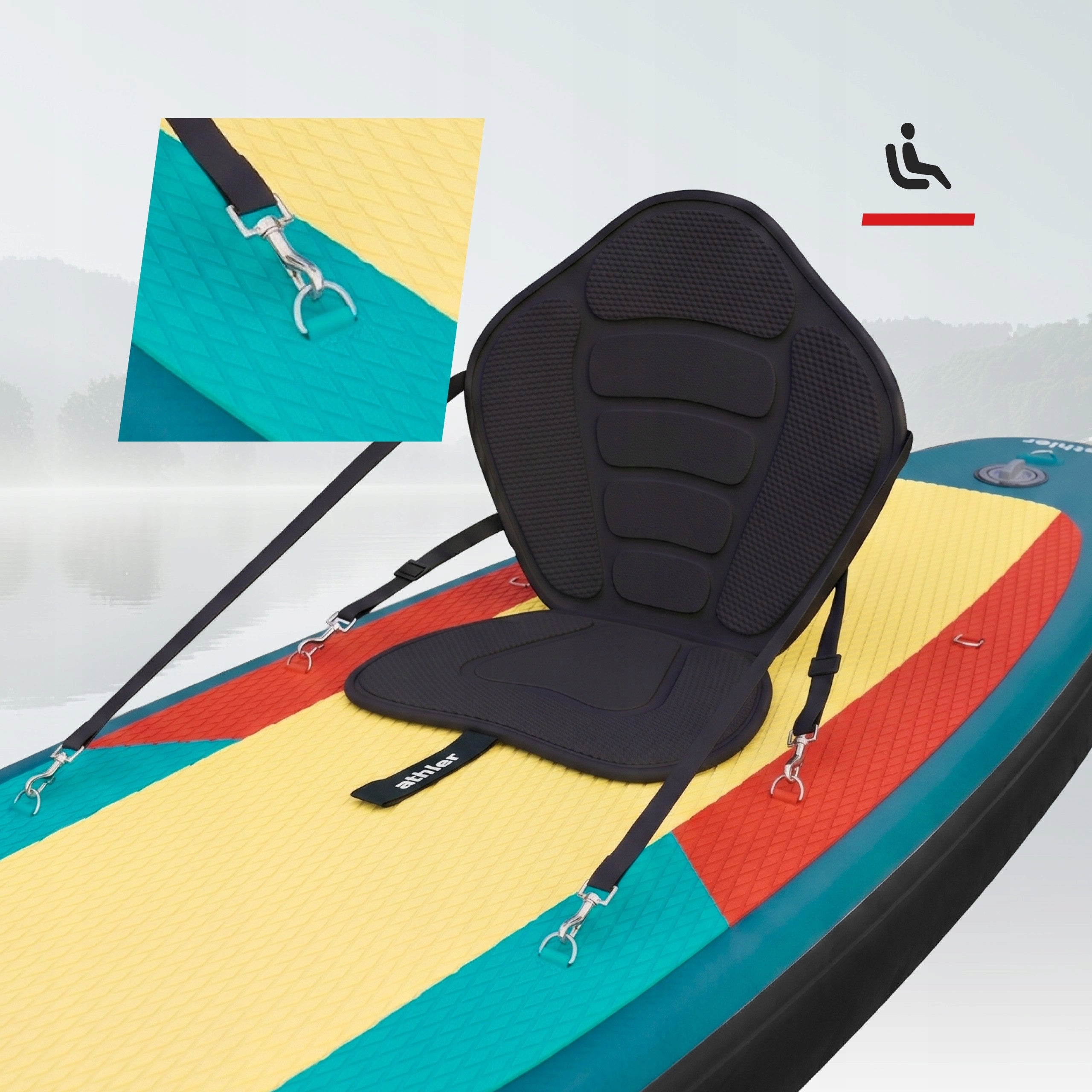 SUP Stand Up Paddle Board ATHLER Pumped for Swimming 11'6" 350cm Paddle Product weight with unit packaging 13 kg