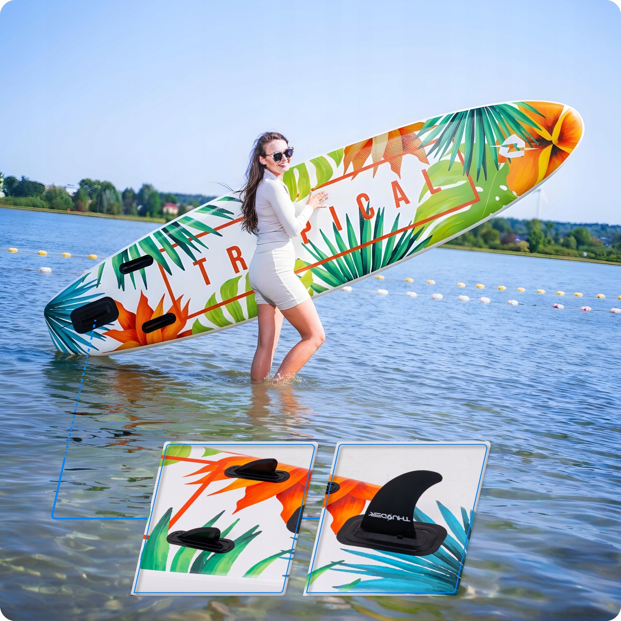SUP board 350cm strong pumped for swimming stand up seat accessories Kind SUP board