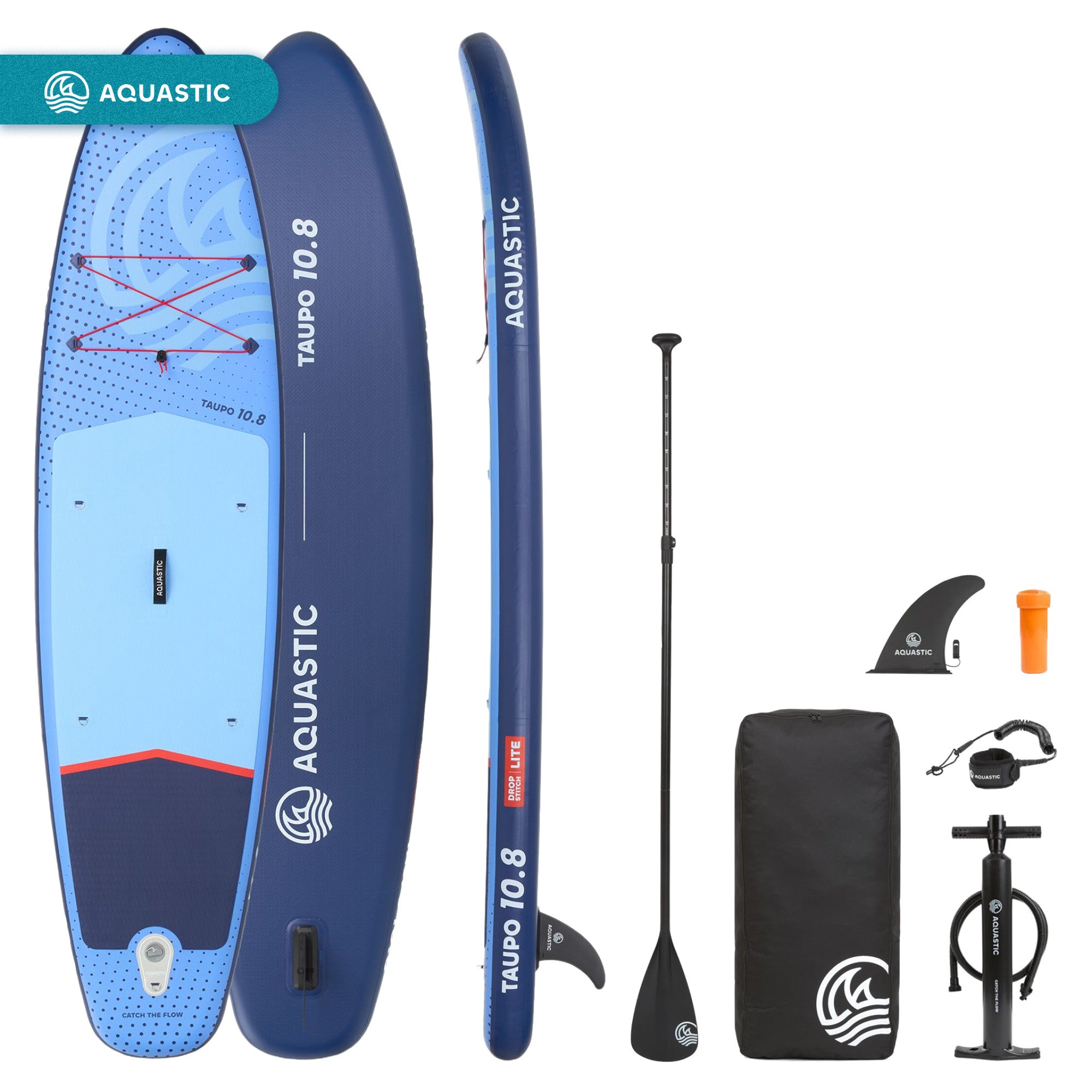 SUP board AQUASTIC Taupo 10'8" allround 325cm SWIMMING PUMPED SET EAN (GTIN) 5904823504873