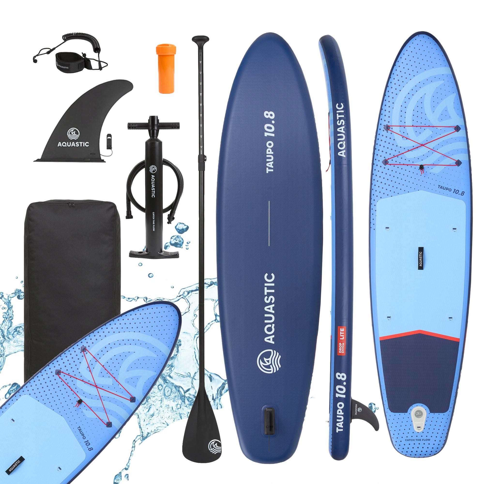 SUP board AQUASTIC Taupo 10'8" allround 325cm SWIMMING PUMPED SET