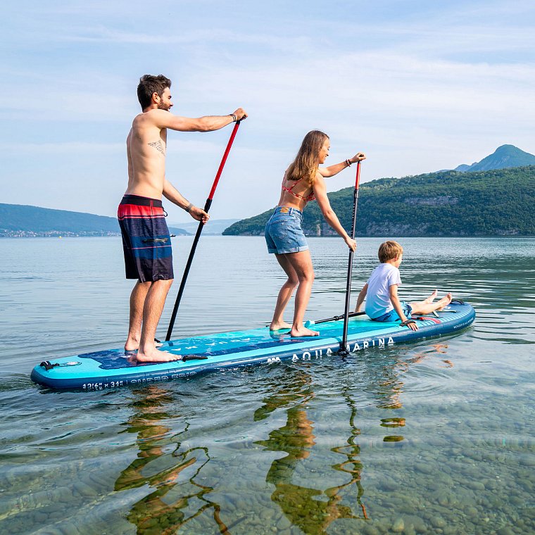 SUP board Aqua Marina Super Trip 12'6 381 cm to 220 kg + electric pump Kind SUP board