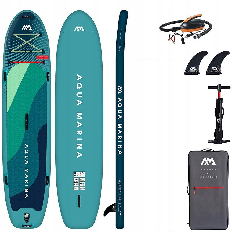 SUP board Aqua Marina Super Trip 12'6 381 cm to 220 kg + electric pump
