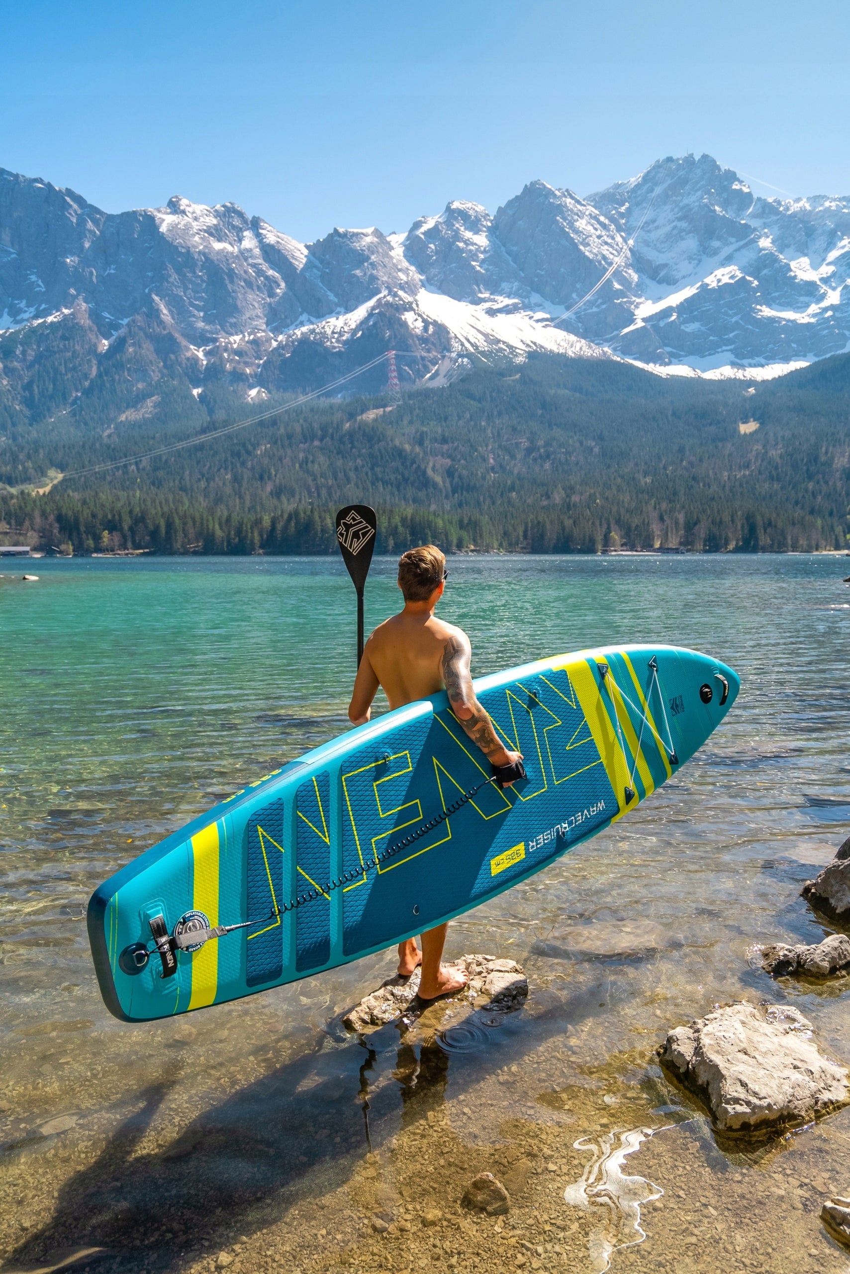 SUP board RAVEN WaveCruiser 350cm with kayak seat and GoPro mount Kind SUP board