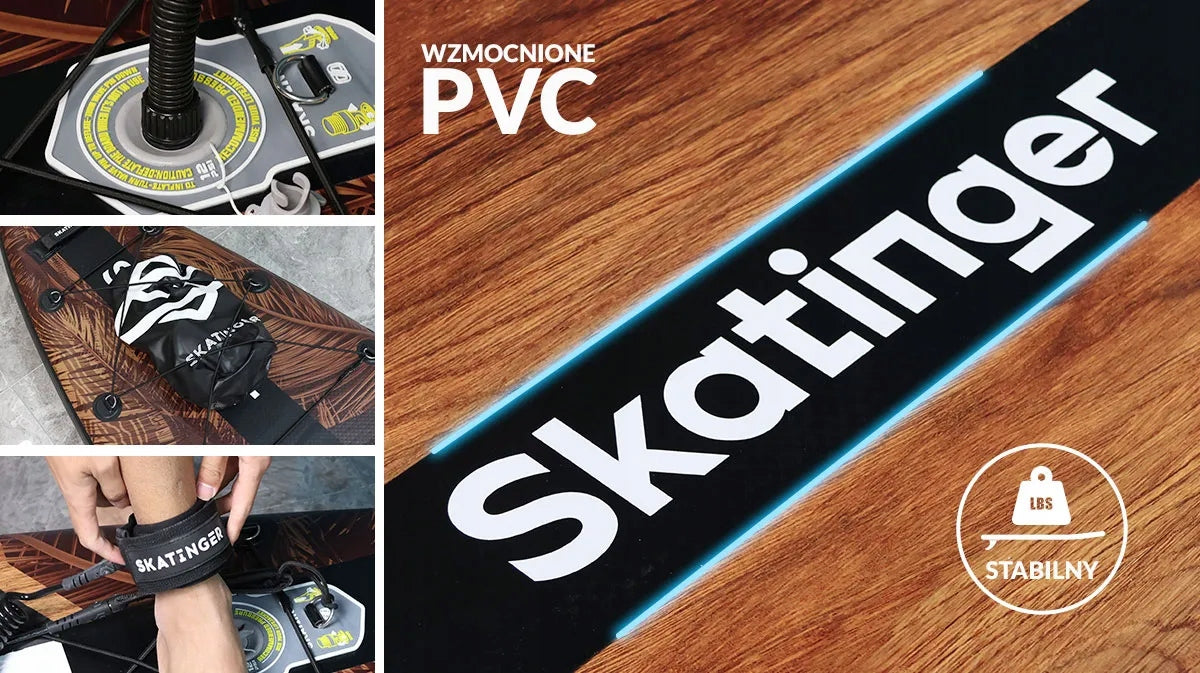 SUP board Skatinger Waverider 12'6'' 380x86x15 cm to 198 kg set with paddles Length 380 cm