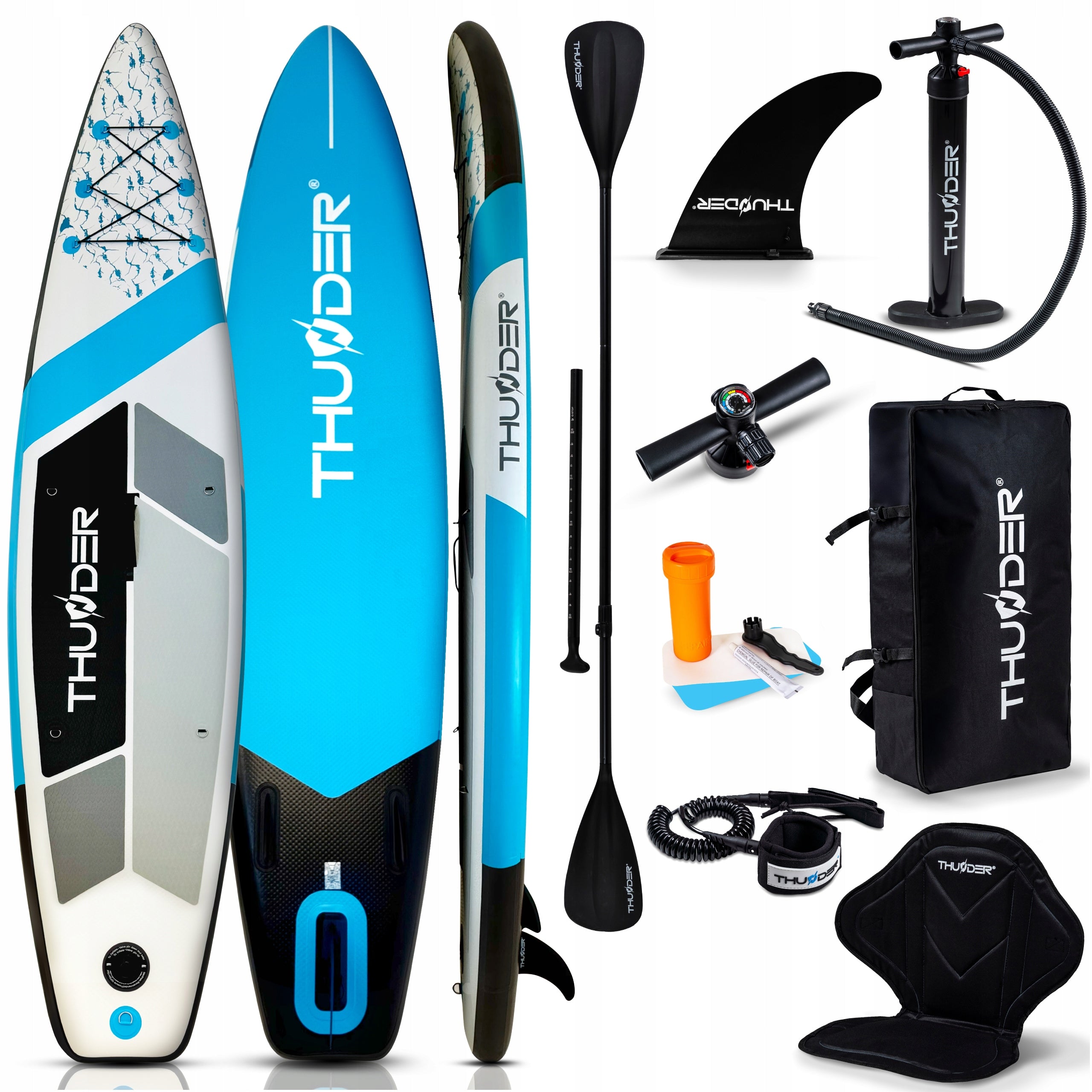 SUP board for swimming 320cm inflatable pumped with seat THUNDER