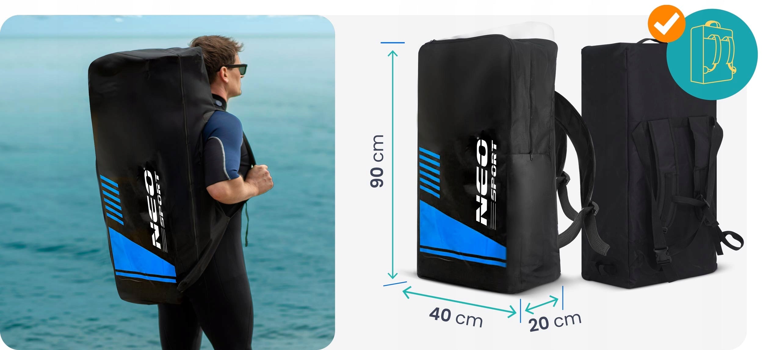 SUP board for swimming STAND UP PADDLE 320cm ACCESSORIES SET NEO-SPORT Brand Neo-sport