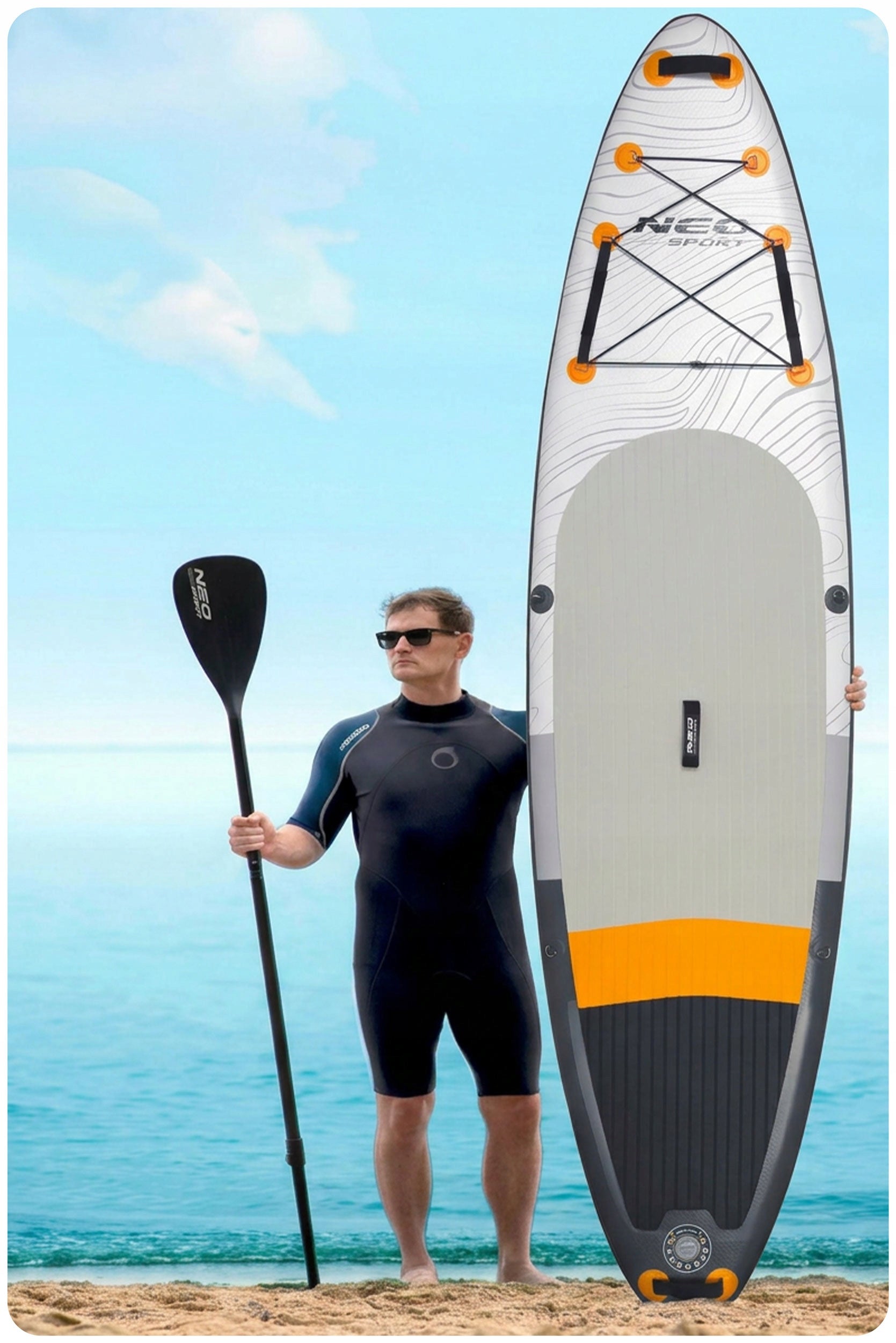 SUP board for swimming STAND UP PADDLE 320cm ACCESSORIES SET NEO-SPORT Model 170211