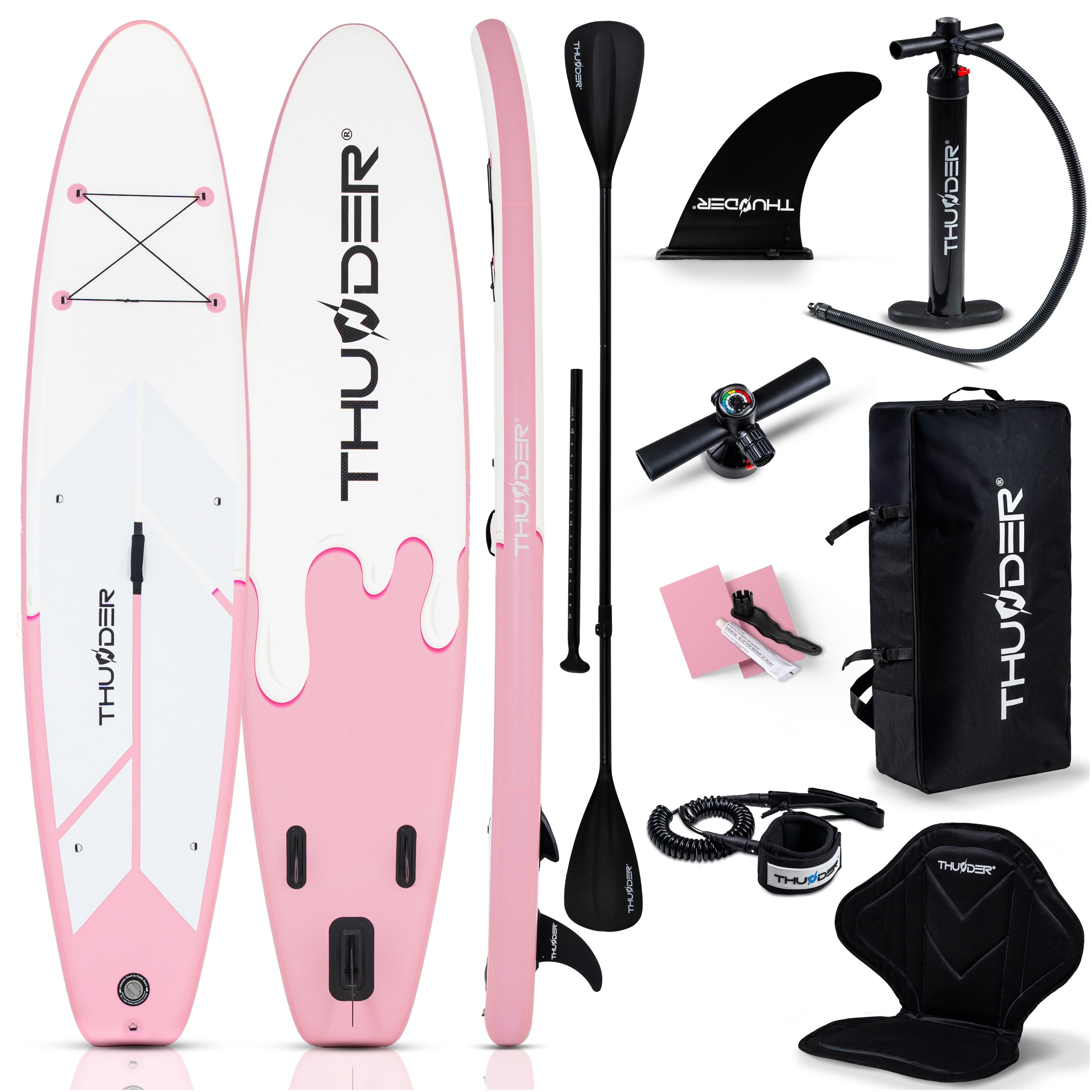 SUP board for swimming paddle board 350cm pumped set with paddle Thunder