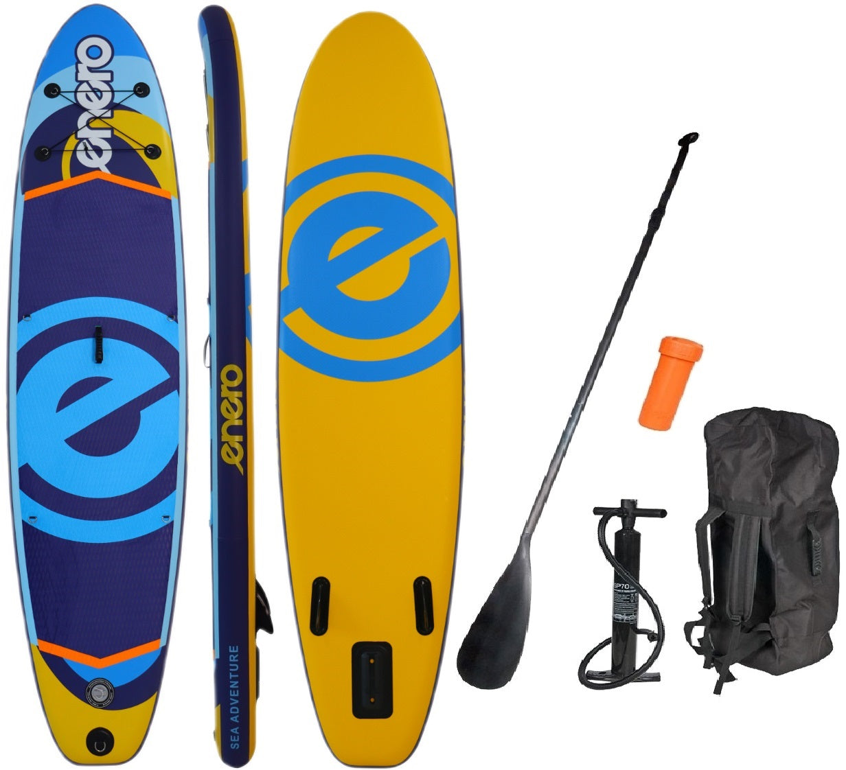 SUP board for swimming pumped Enero 320x76x15CM YELLOW