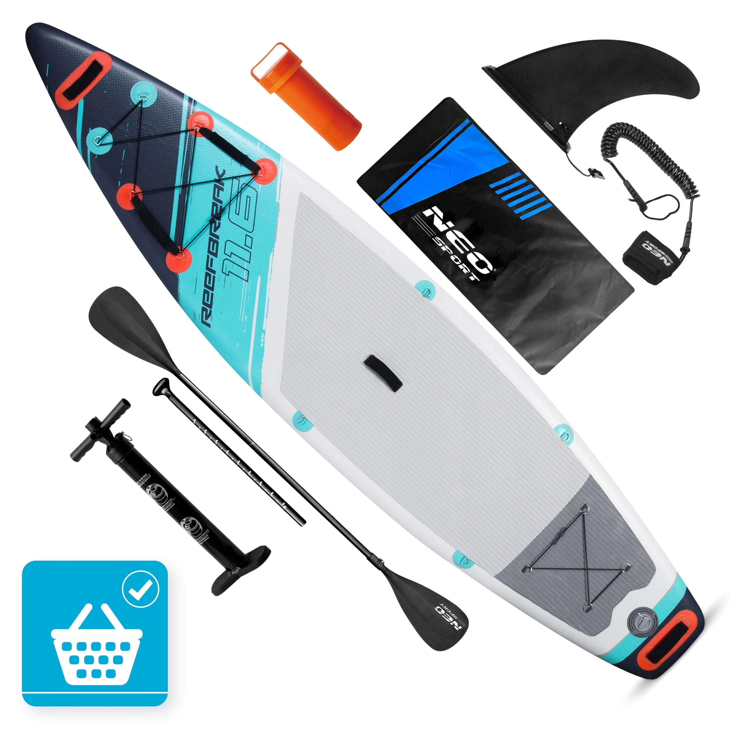 SUP board for swimming pumped STAND UP PADDLE 350cm RF ACCESSORIES Model 170312