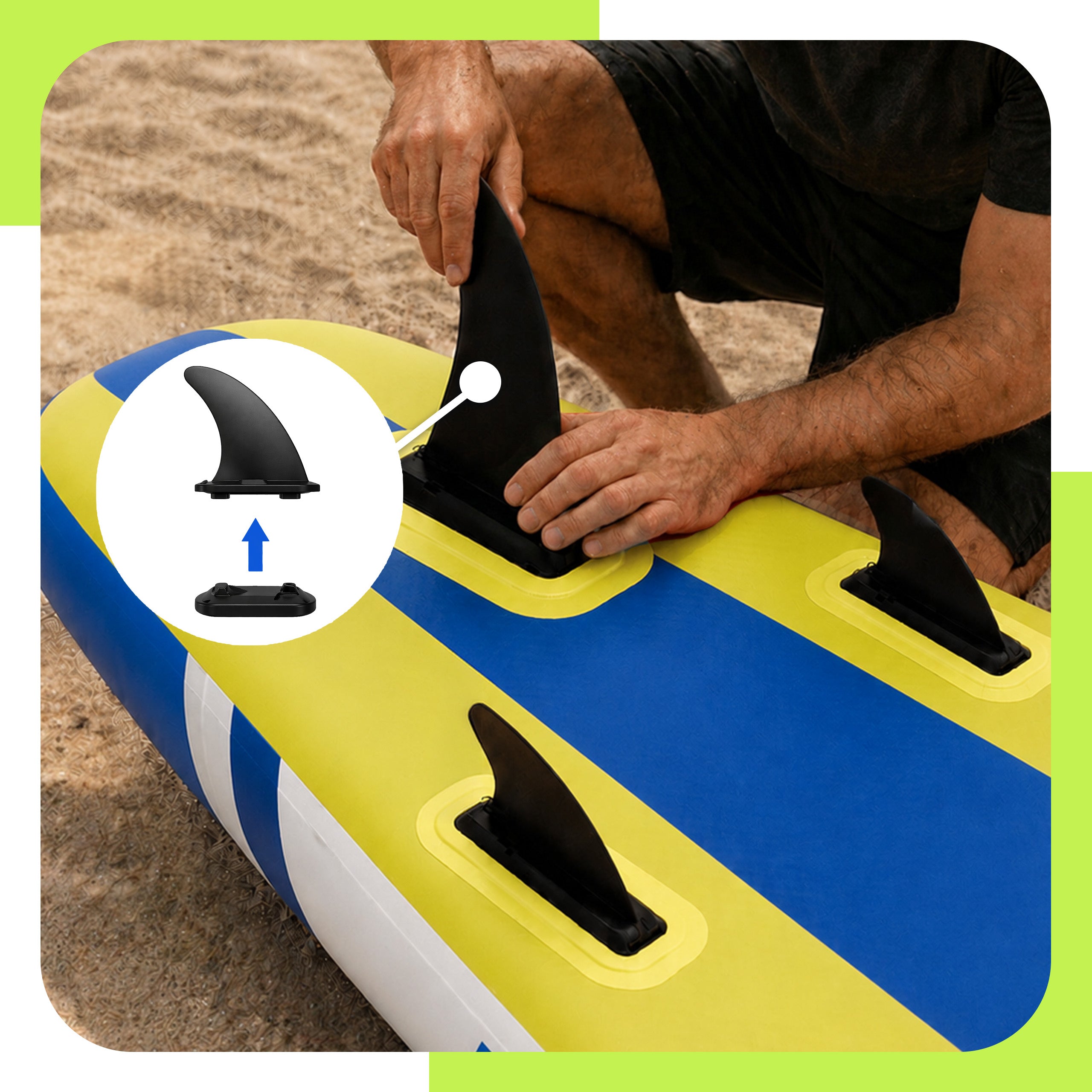 SUP board pumped for swimming paddle board 320cm seat URBOGYM Squall Product weight with unit packaging 14 kg
