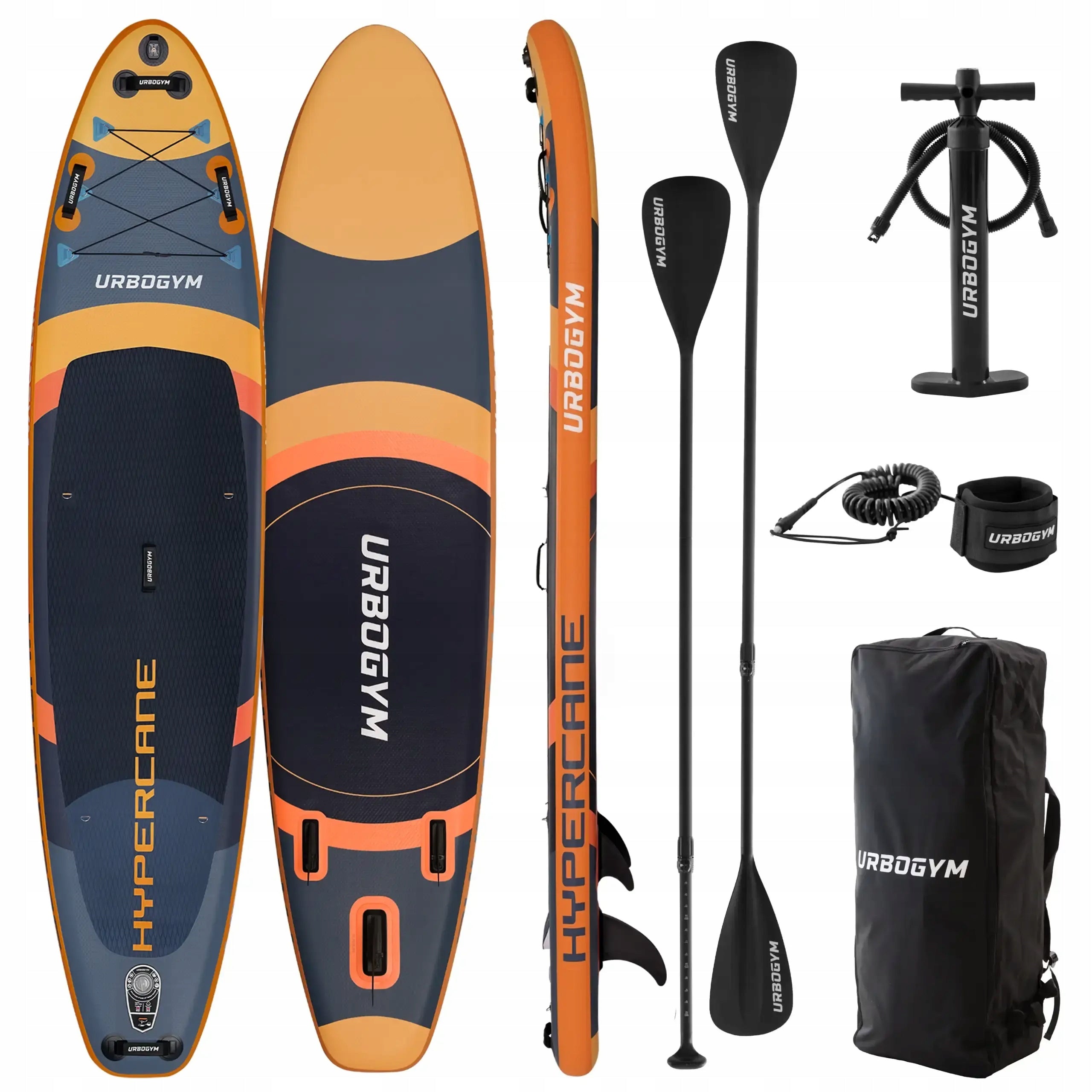 SUP board pumped for swimming paddle board 350cm GoPro URBOGYM Hypercane