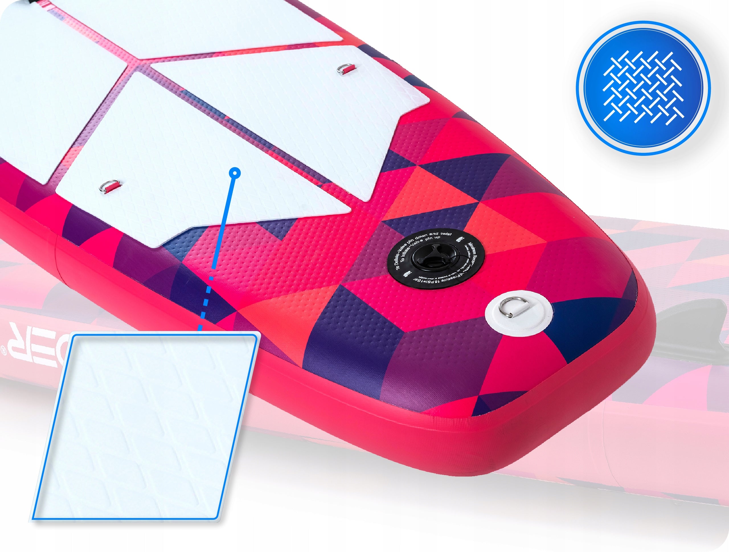 SUP swimming board 320 CM inflatable with seat THUNDER pumped board Gender not applicable