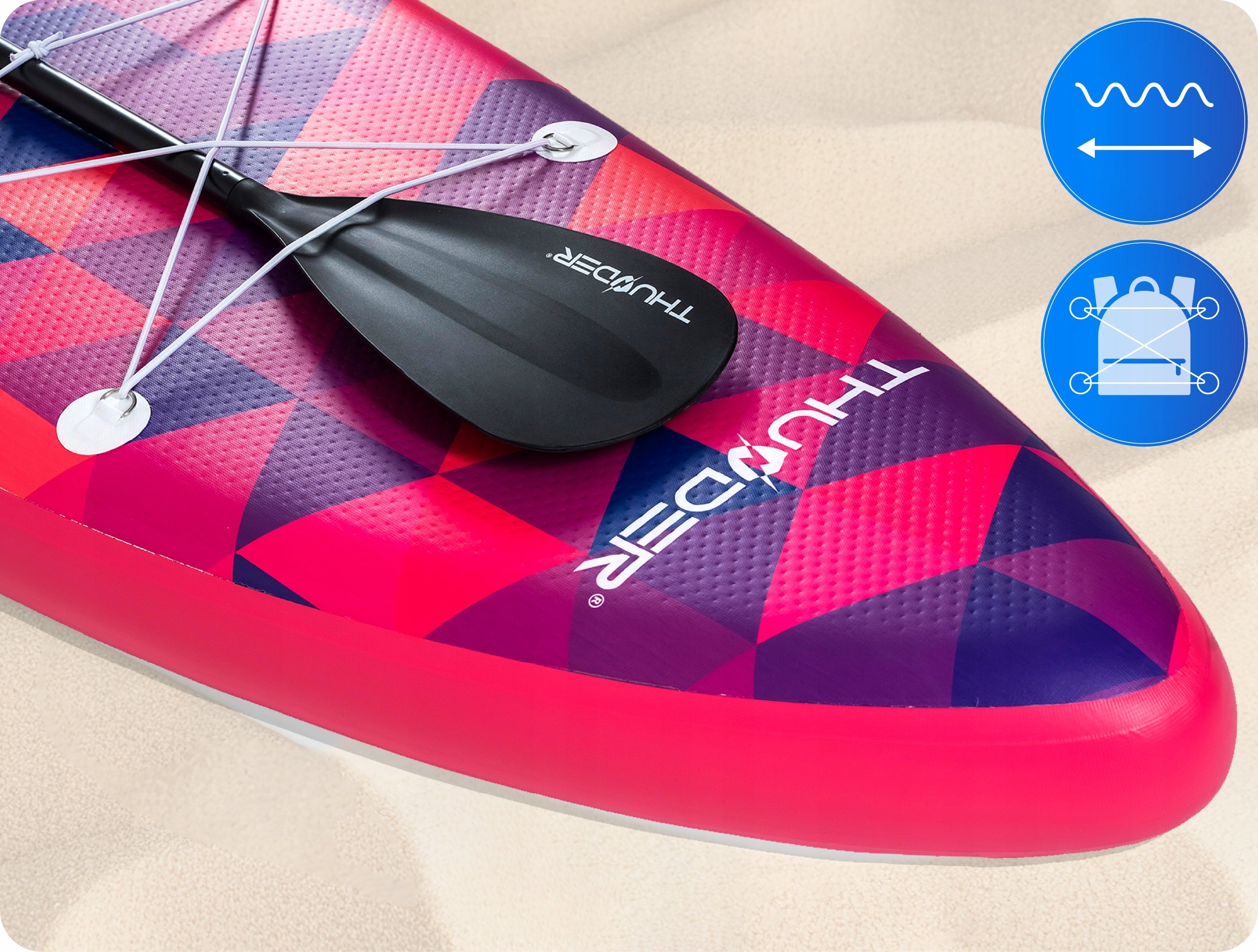 SUP swimming board 320 CM inflatable with seat THUNDER pumped board Kind SUP board