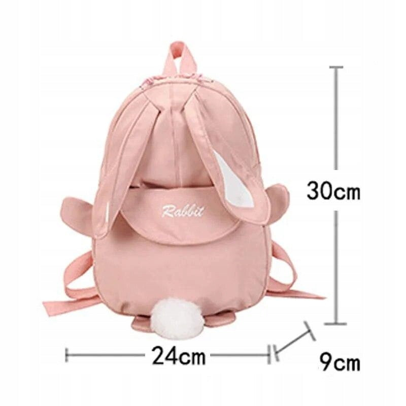 SUPER BACKPACK FOR CHILDREN SCHOOL RABBIT WITH EARS PINK BACKPACK Manufacturer code drey6tryhdfrg