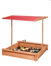 SUPER GIFT SOLID wooden sandbox adjustable VISOR + BOTTOM + BENCHES Manufacturer code SP0212CZ