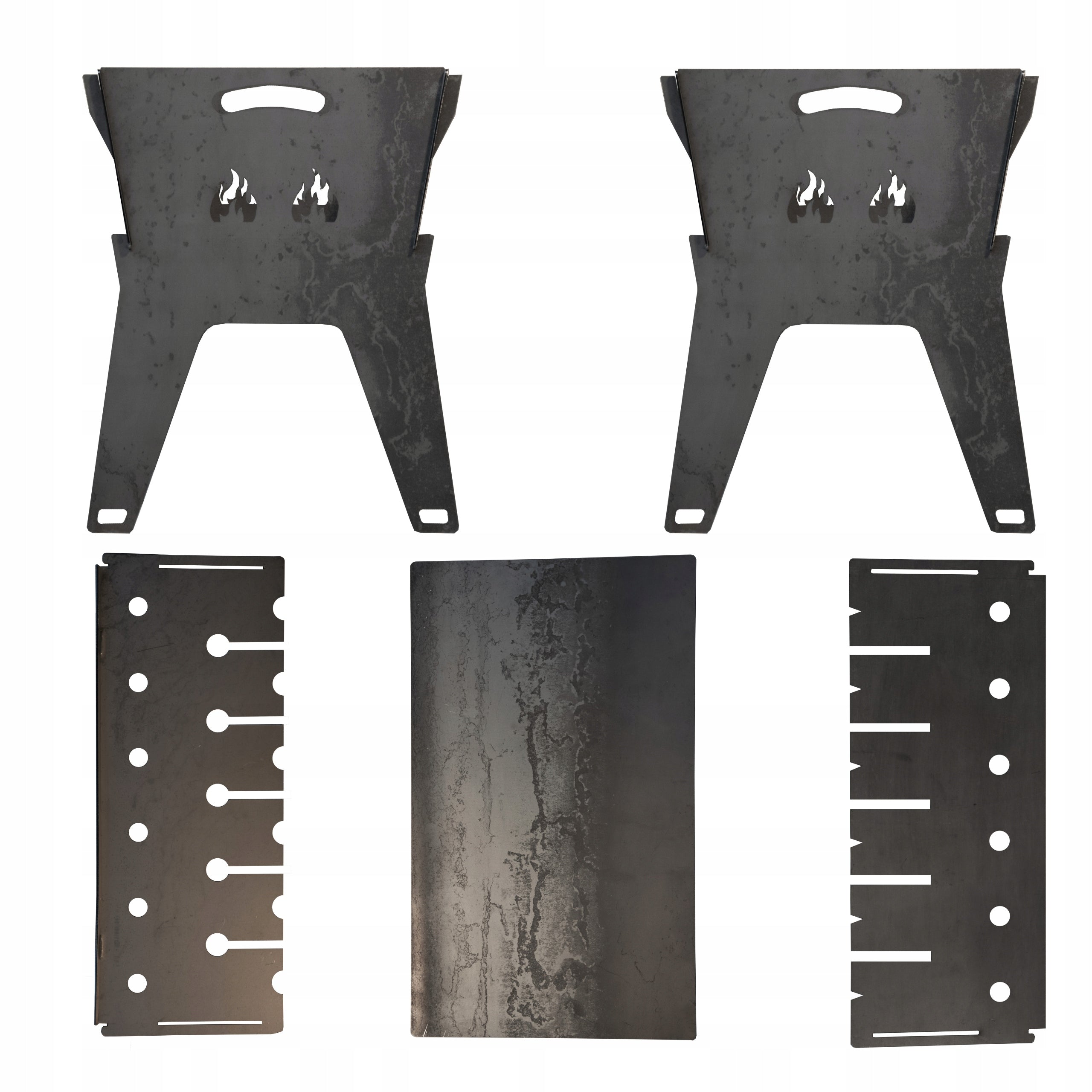 SUPER MANGAL FOLDING STEEL GRILL FOR SKEWERS AND GRILLING L62 Grill width 41 cm
