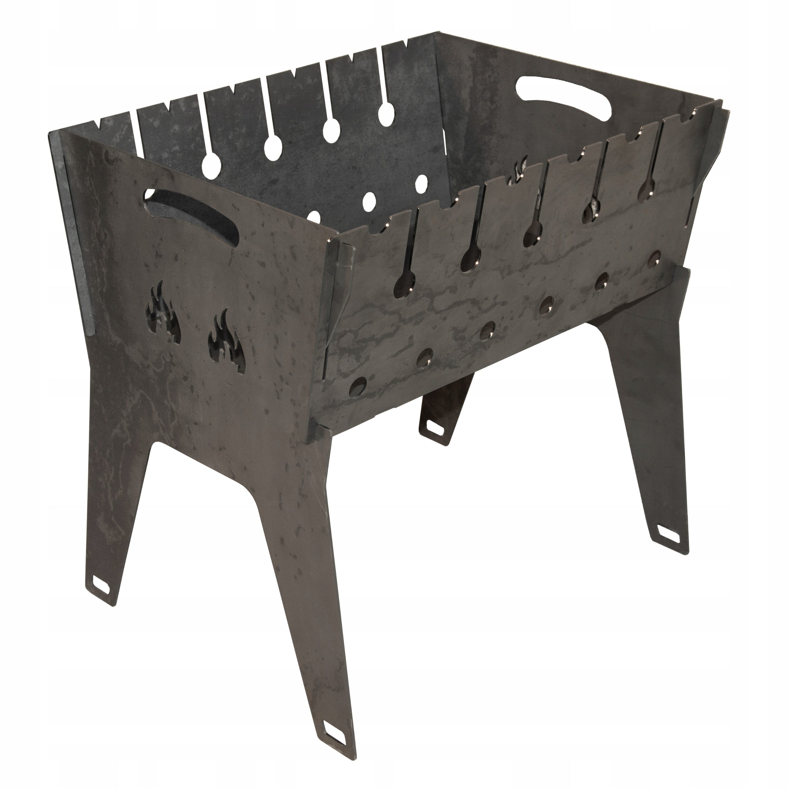 SUPER MANGAL FOLDING STEEL GRILL FOR SKEWERS AND GRILLING L62
