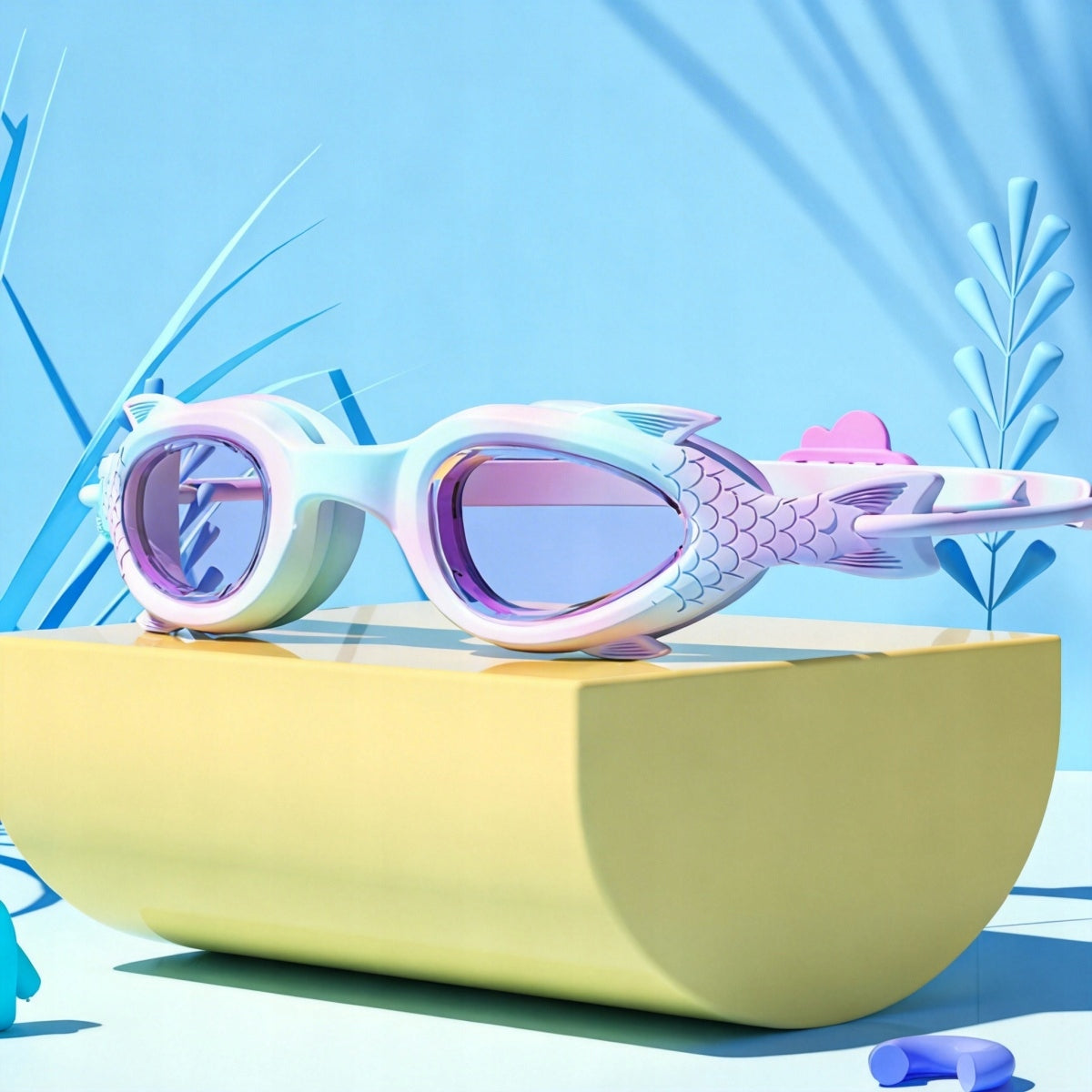 SUPER SET OF CAPS GLASSES swimming pool water swimming glasses CHILDREN Girls Brand no brand