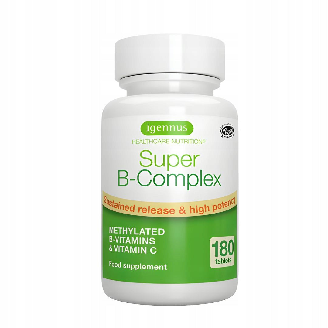 SUPER vitamin B COMPLEX vitamin B12 B6 B7 ACTIVE folate 180 tablets