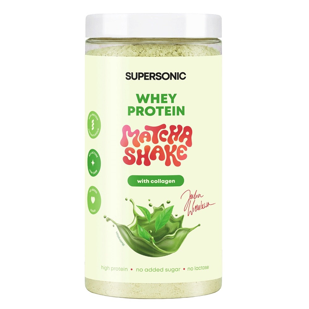 SUPERSONIC matcha shake protein for women without lactose without sugar 560g Expiration date at least 3 months from the date of purchase