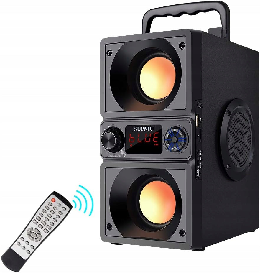 SUPNIU Speaker Portable Remote Control A25 Bluetooth Bass Box Black 40W