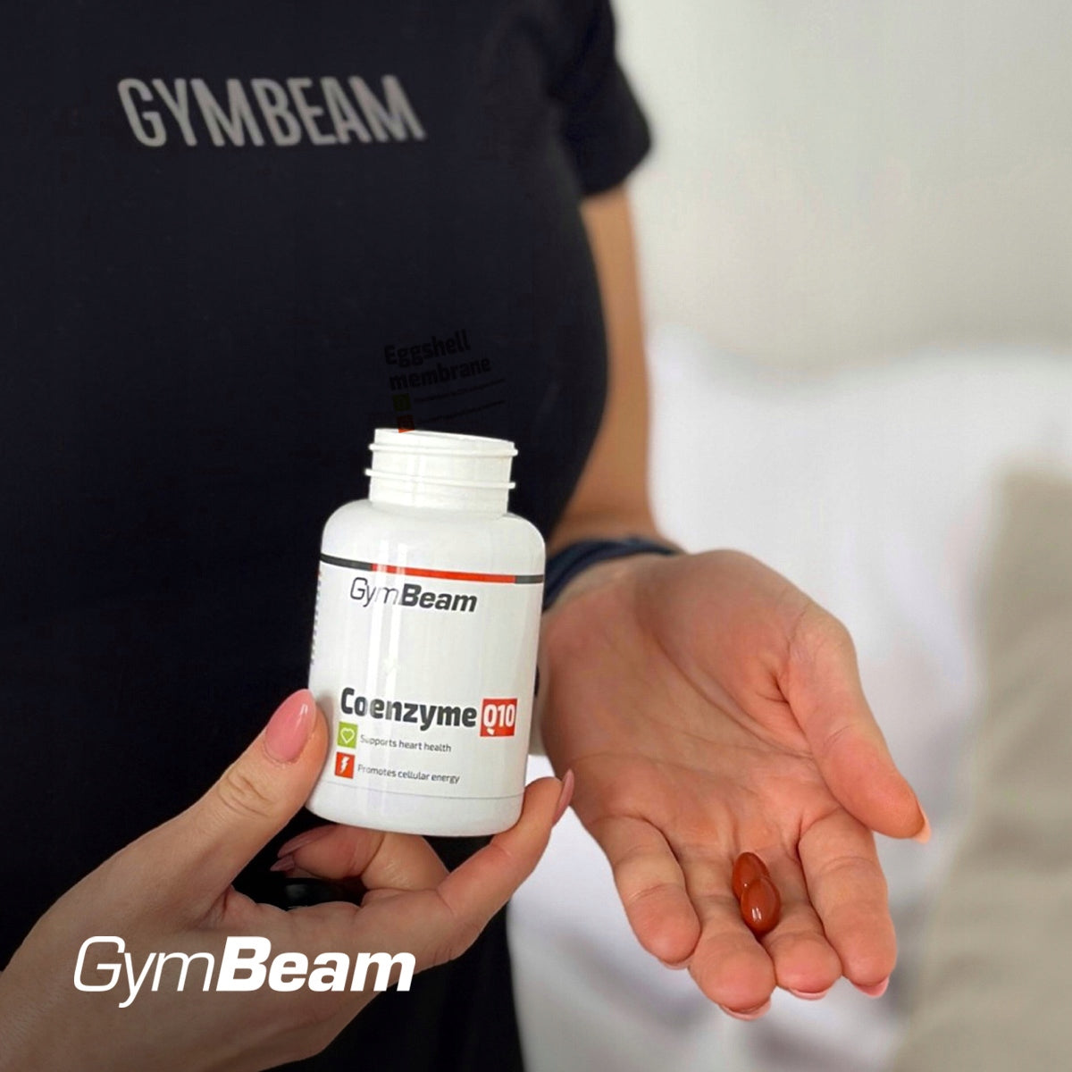 SUPPLEMENT COENZYME Q10 NATURAL COQ10 HEART VITAMIN E - GymBeam 60 kaps Brand GymBeam