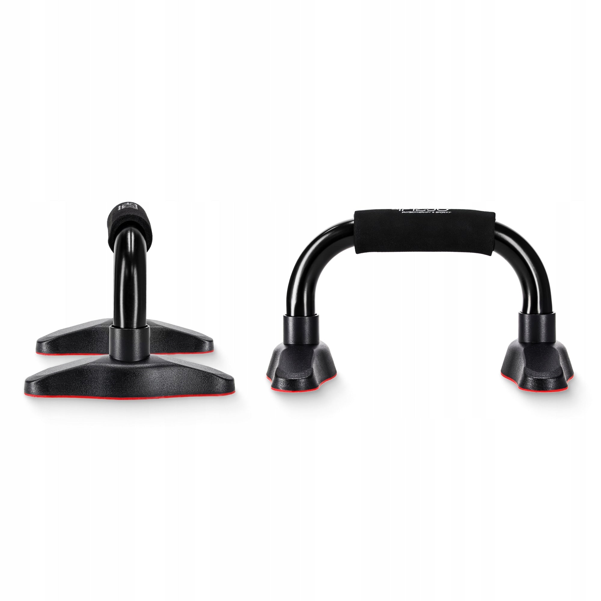 SUPPORTS PUSH-UP HANDLES TRAINING AT HOME AND GYM STEEL PARALLETS 2PCS. Additional features non-slip base foldable