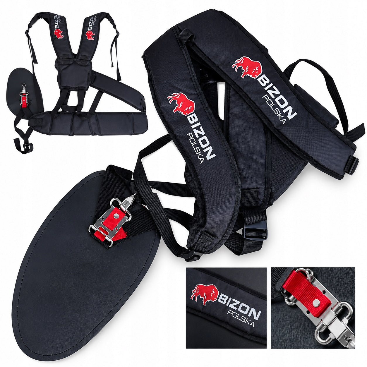 SUSPENDERS FOR COMBUSTION SCYTHE TRIMMER BELTS HARNESS ADJUSTABLE SOLID