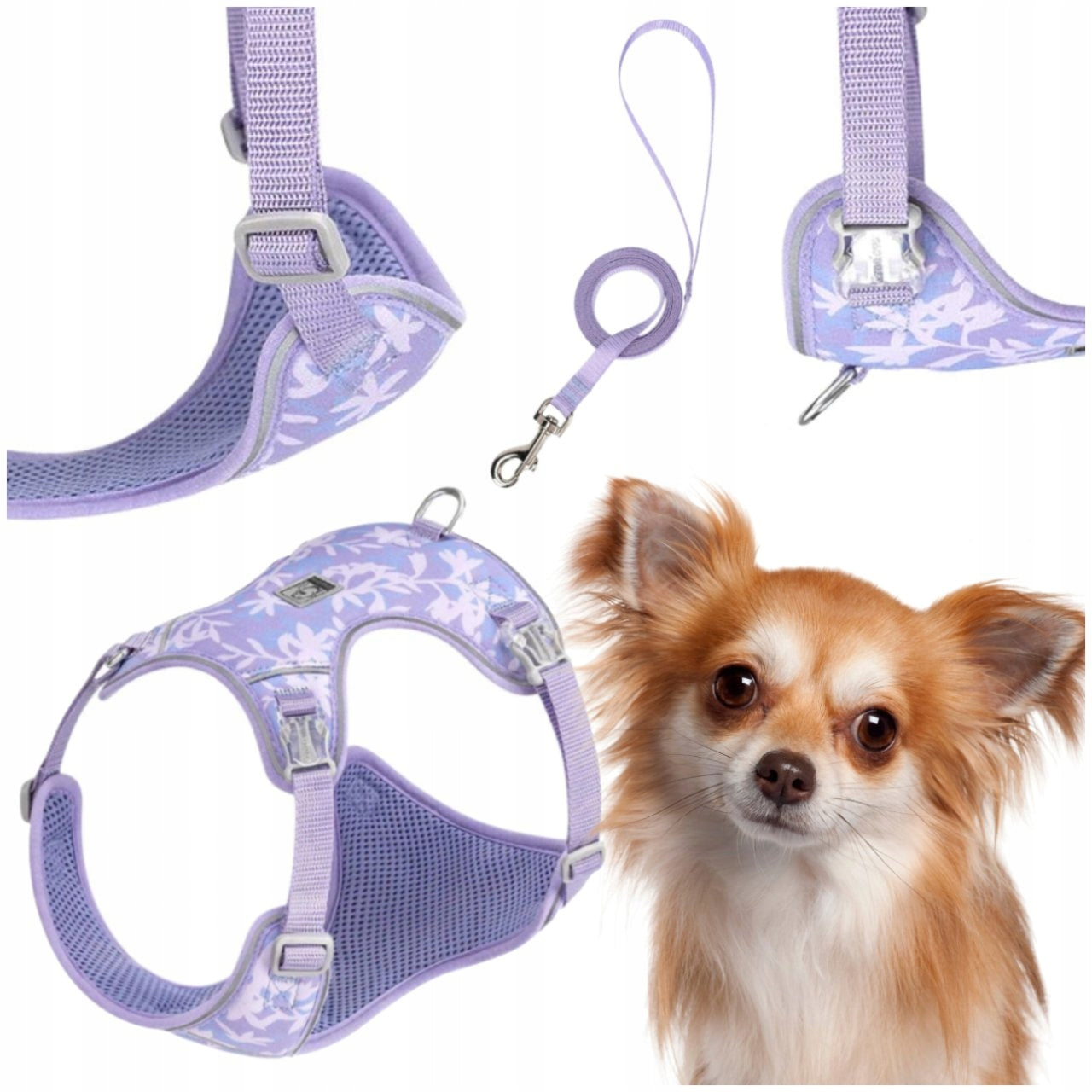 SUSPENDERS + LEASH ULTRALIGHT BREATHABLE TRUELOVE LIGHTNESS PURPLE 3XS