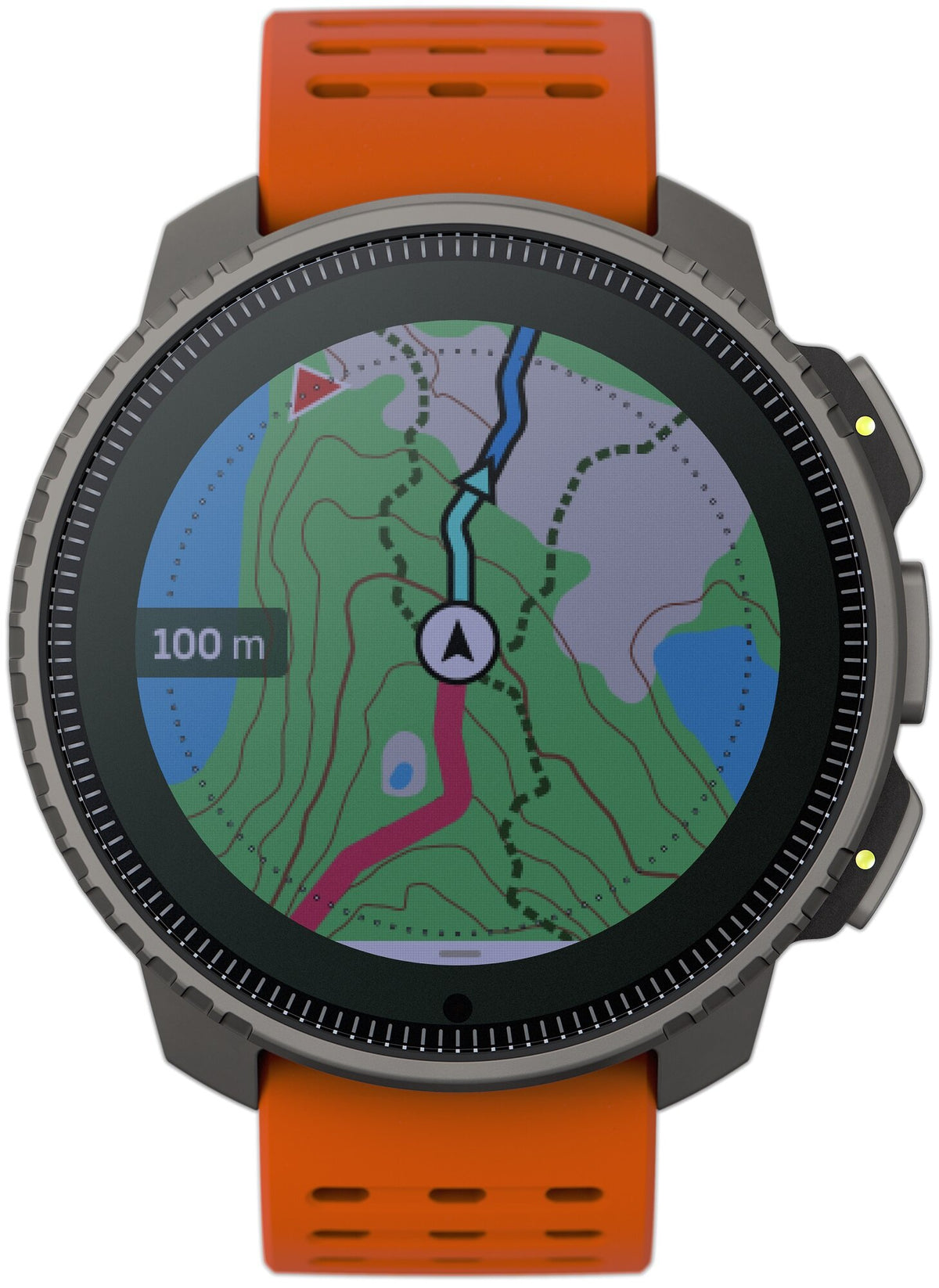 SUUNTO Vertical Titanium Solar Smartwatch Case shape round