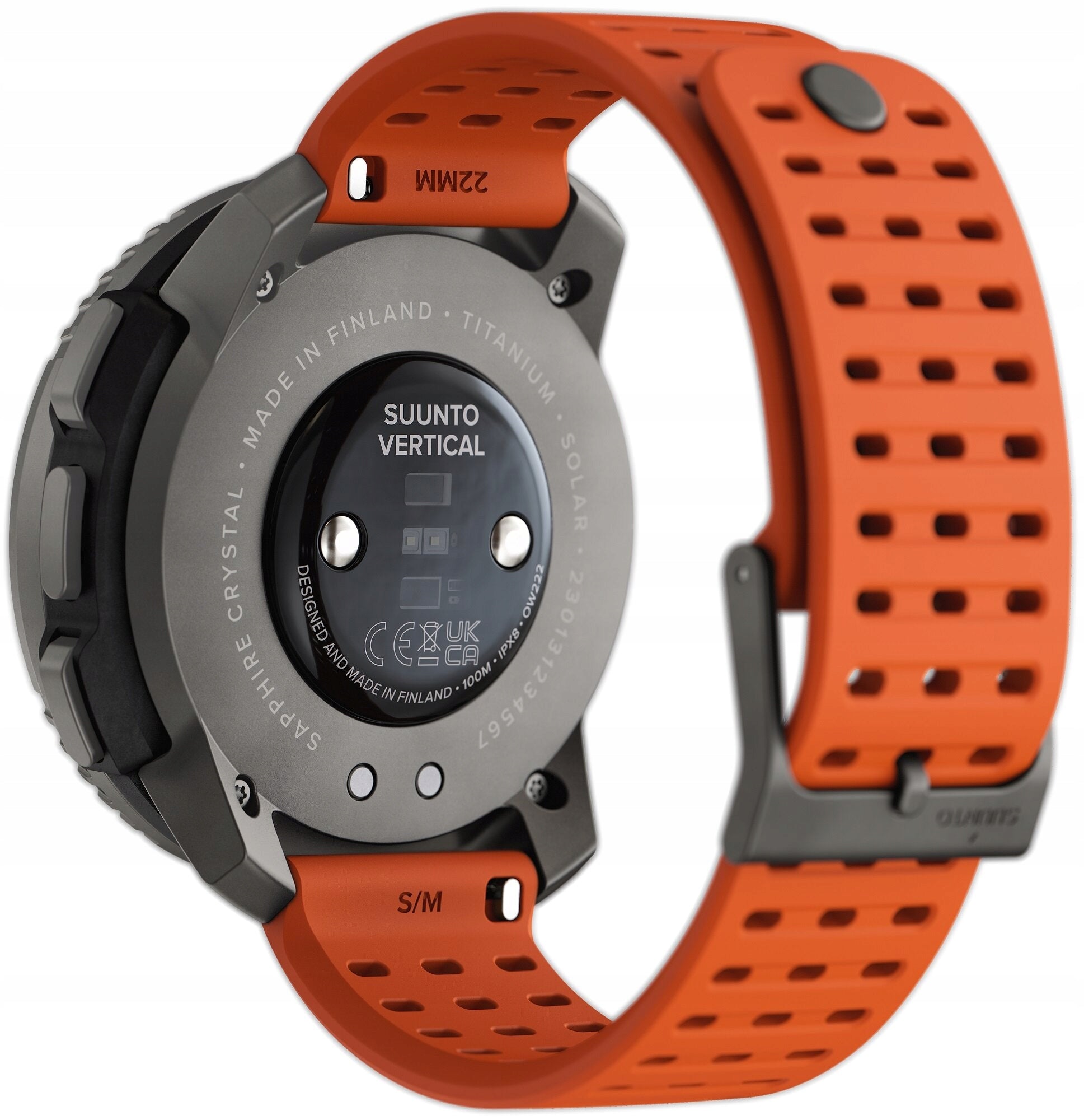 SUUNTO Vertical Titanium Solar Smartwatch Strap material rubber
