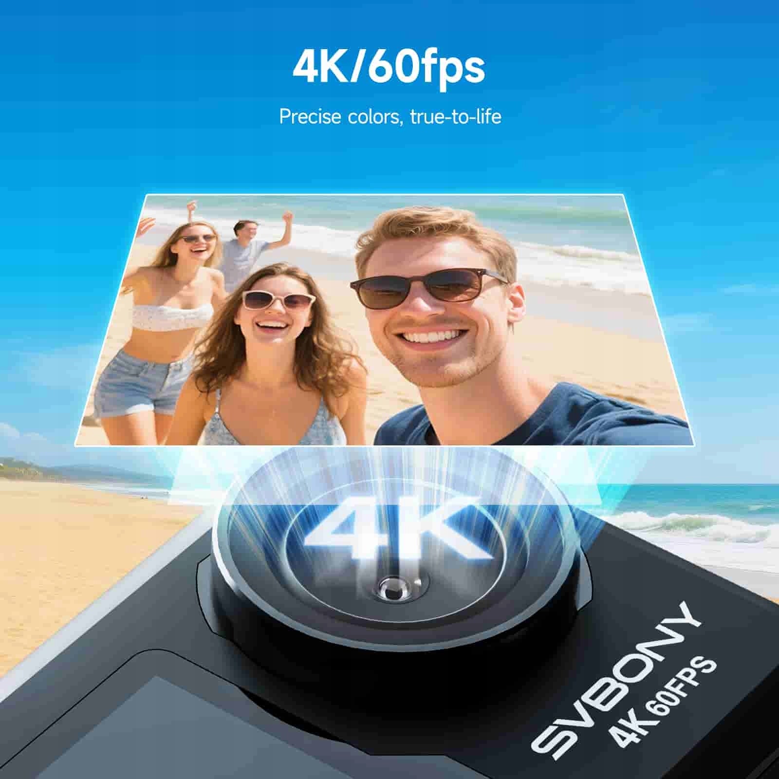 SVBONY Act20 Upgraded Action Camera, 4K Ultra HD, 166ft Waterproof Camera Manufacturer code F9397B
