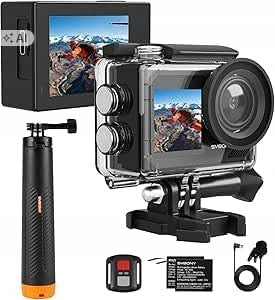 SVBONY SvGo2 Sports Camera 4K/30FPS 20MP, Waterproof Up to 30M with Enclosure