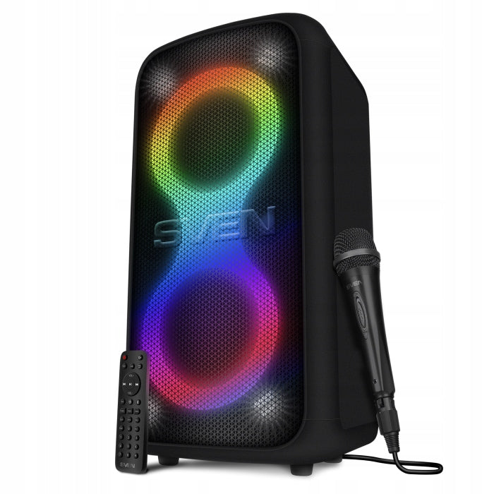 SVEN PS-1000 Wireless Bluetooth Speaker, FM, TWS, RGB LED + Microphone