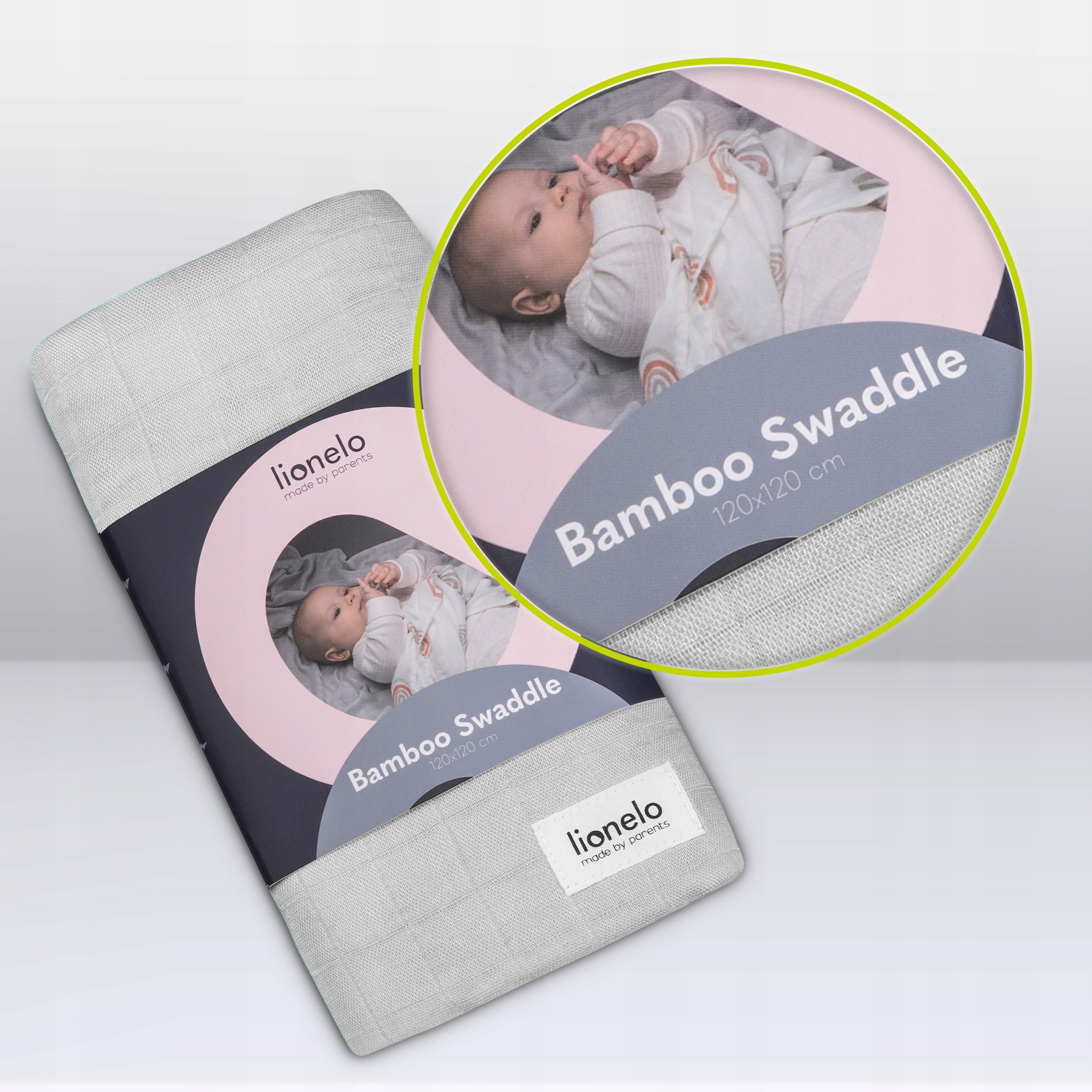 SWADDLE BLANKET BAMBOO diaper thermoregulation for summer LIONELO BAMBOO Packaging status original