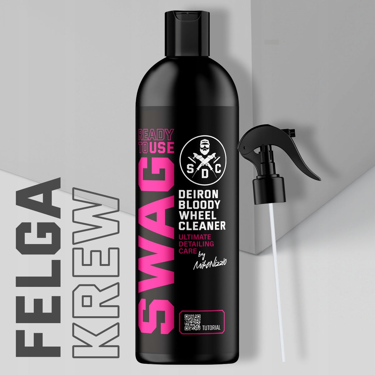 SWAG _ DEIRON BLOODY WHEEL CLEANER RTU 0,5L _ DEIRONIZER FOR WHEELS AND PAINT EAN (GTIN) 5908274841488
