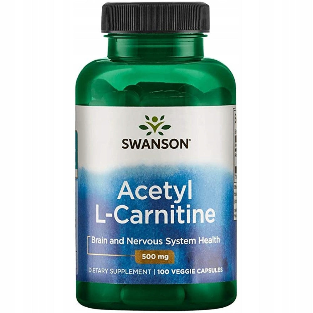 SWANSON ACETYL L-CARNITINE 500mg 100k ENERGY METABOLISM BRAIN