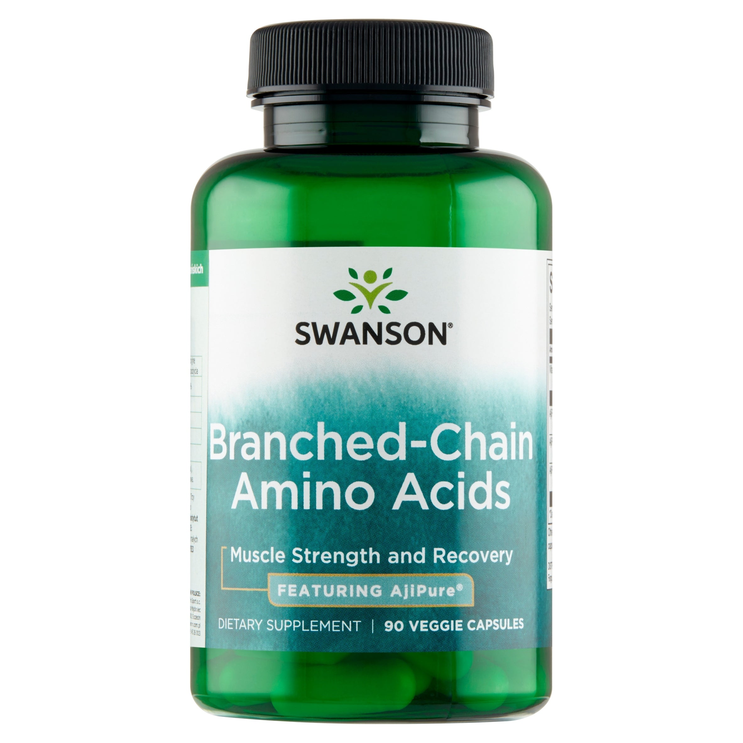 SWANSON AjiPure BCAA branched chain amino acids 90 vegetarian capsules Packaging status original