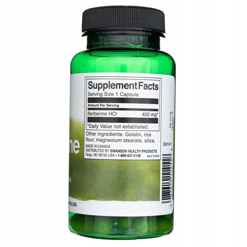 SWANSON BERBERYNA Berberine Weight Loss Sugar Cholesterol Digestion 60k Medical device no