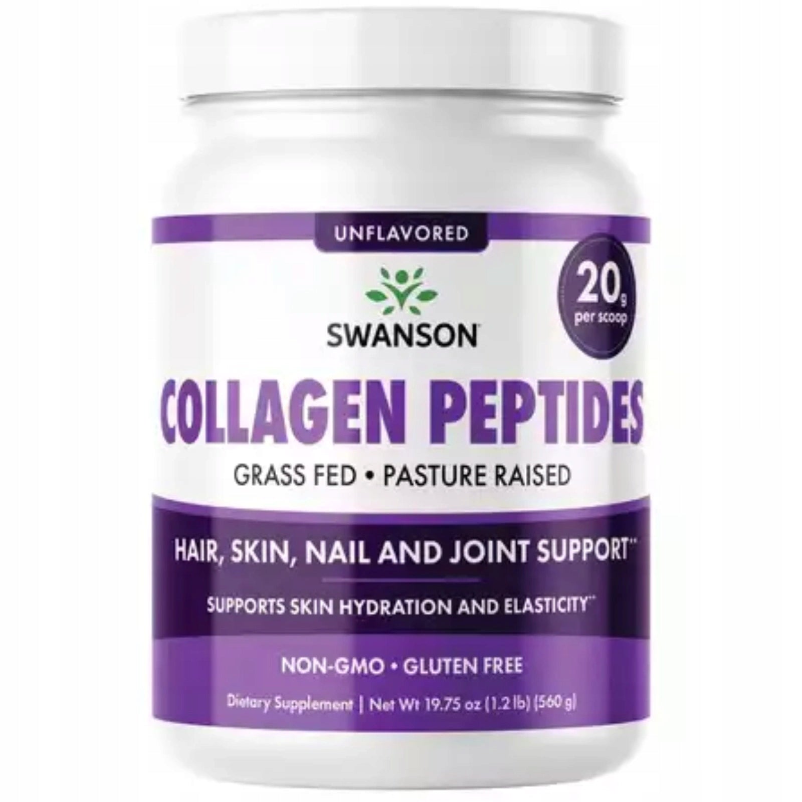 SWANSON Collagen COLLAGEN PEPTIDES powder 560g SKIN JOINTS BONES Hair