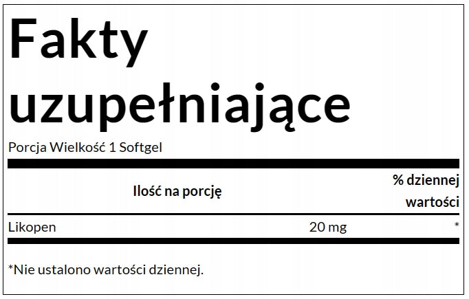 SWANSON Lycopene | Lycopene 60 caps. PROSTATA Manufacturer code SW950