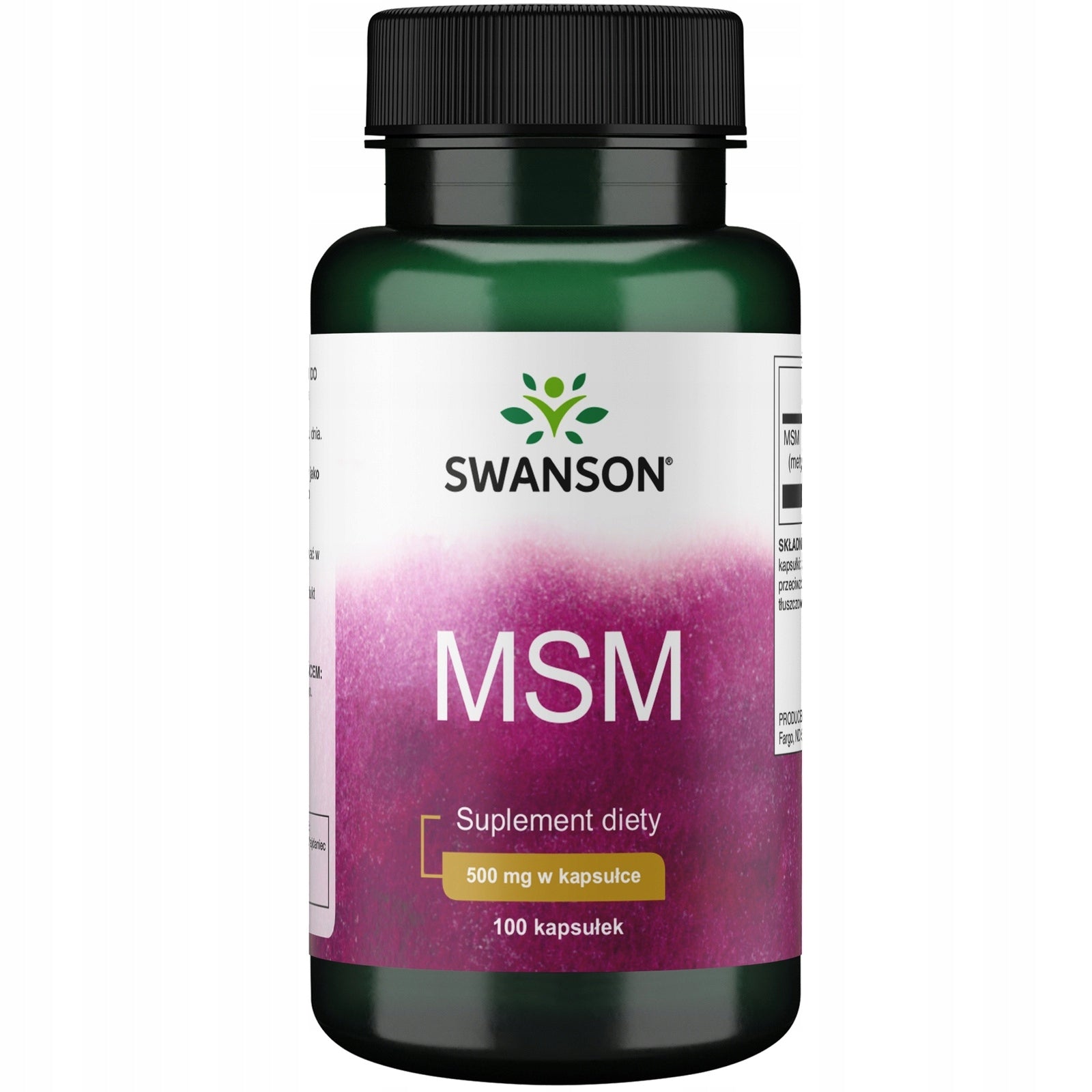 SWANSON MSM Sulphur - Methylsulfonylmethane 500 mg (100 caps.)
