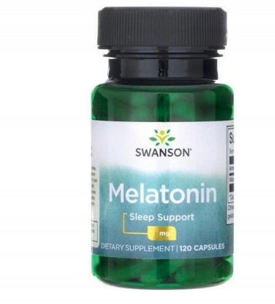 SWANSON Melatonin 3mg Forte 120 kaps Strong Deep Sleep Sleeping USA Manufacturer code 87614015026