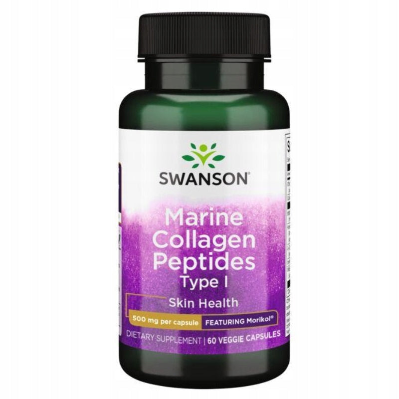 SWANSON Morikol marine collagen peptides type I 60 capsules LEATHER joints