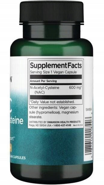 SWANSON NAC N-Acetyl Cysteine 600mg 100k GLUTATHIONE ANTIOXIDANT Medical device no