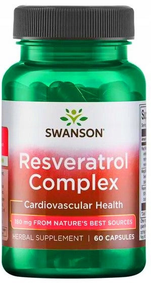 SWANSON Resveratrol RESVERATROL complex 60 kaps.